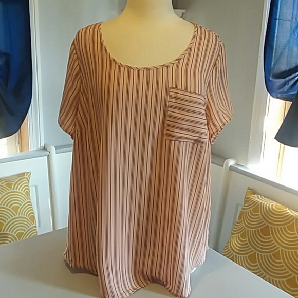 Torrid abbey striped tshirt top - Picture 3 of 7
